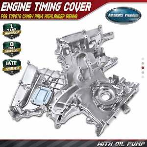 Oil Pump w/ Engine Timing Cover for Toyota Camry RAV4 Highlander Lexus 3.5L DOHC