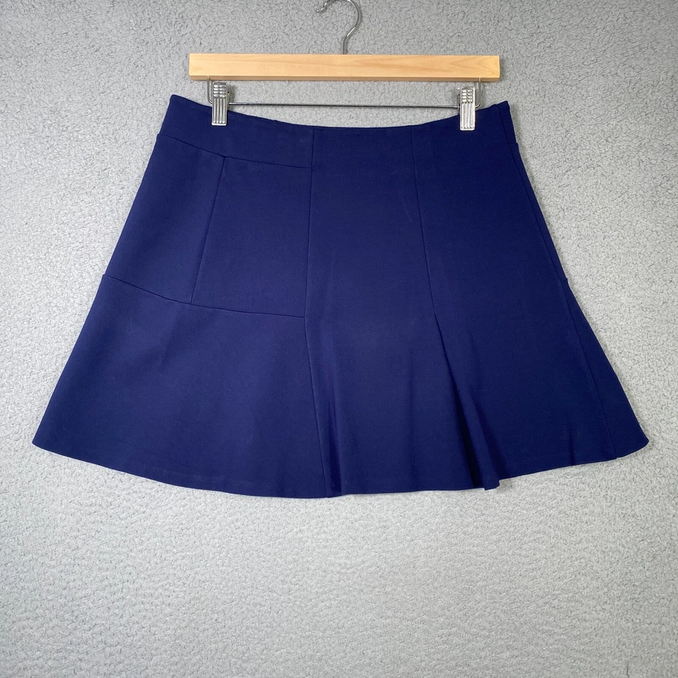 Vineyard Vines плиссированные юбки женщин средний темно-синий понте вязаный школьница - Изображение 1 из 4