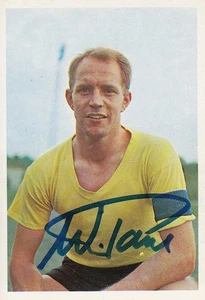 Vintage SIGNED BERGMANN 1966 Trading Card WOLFGANG PAUL BORUSSIA DORTMUND - Picture 1 of 1