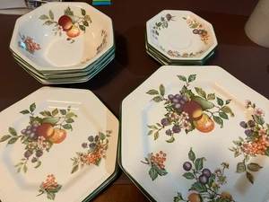 Servizio piatti Johnson Brothers FRESH FRUIT Inghilterra porcellana collezione ottagonale - Foto 1 di 13