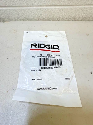 Pack of 12 Ridgid 33165 10 15 20 Heavy Duty Tube Cutter Replacement Wheel New - Image 1 of 3