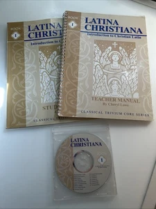 Latina Christiana Book 1, Teacher Manual AND Student Book PLUS CD 💿 abl - Picture 1 of 4