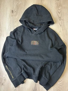 Sudadera con Capucha FILA Mujer Gráfica Reino Unido 3XL Algodón Negro Raro Edición Limitada - Imagen 1 de 11