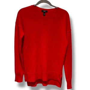 AQUA Kaschmir rot Rundhals Langarm Pullover Damen klein Urlaub kuschelig warm - Bild 1 von 5