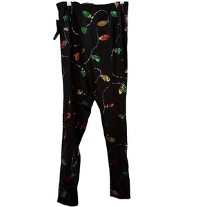 TipsyElves Weihnachtsleggings Größe M Pailletten Lichter hoher Bund - Bild 1 von 15