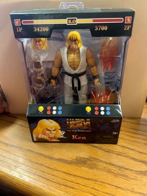 Figura de acción Jada Toys Ultra Street Fighter II Ken 6 pulgadas jugador 2 versión!!! Foto 1 de 4