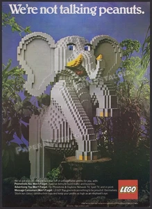 LEGO - Original 1983 Trade Print AD / Poster / Spielzeug Promo _ Elefant - Bild 1 von 1