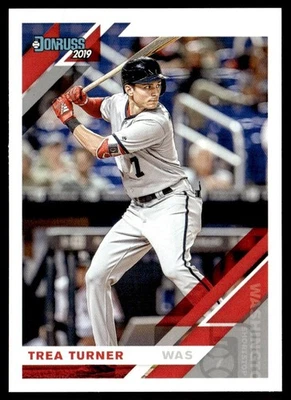 2019 Donruss Trea Turner Washington Nationals #141 - Image 1 of 2