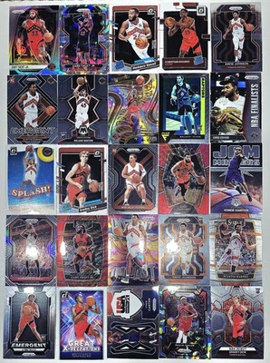 Lote de 50 insertos paralelos Panini Toronto Raptors Siakam Barnes Rookie RC Prizm Foto 1 de 2
