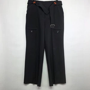White House Black Market Mujer Pantalones Pantalones Pantalones Negro The Flare Talla 12 - Imagen 1 de 17