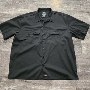 Dickies Arbeitshemd Herren 2XL Kurzarm Hemd schwarz Taschen Knopfleiste - Bild 1 von 8