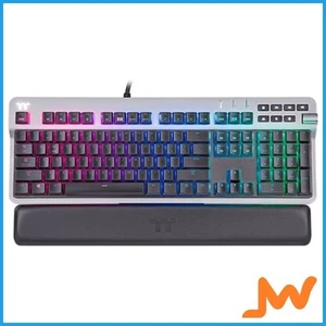 Thermaltake Argent K6 RGB Low Profile Cherry MX Keyboard - Silver Switch - Picture 1 of 4