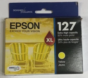 Epson 127 extra hohe Kapazität gelbe XL Tintenpatrone T127420 abgelaufen 11/2018 - Bild 1 von 5