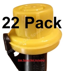 22-pk BLITZ Replacement YELLOW SPOUT CAP Top Fuel GAS CAN # 900302 900092 900094 - Picture 1 of 11