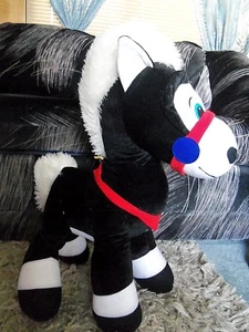 Classic Toy Large Big plush stuffed (stand up)Black Pony Horse 23" - Picture 1 of 4