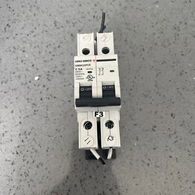 Used CARLO GAVAZZI GMB632PC5 5A Circuit Breaker w/ warranty Free Shipping - Image 1 of 3