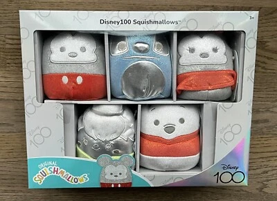 Squishmallows 5" Disney 100th Anniversary Limited Edition 5-Pack “Winnie Pooh” - Image 1 of 4