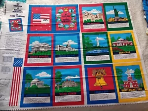 Vintage My First Book of National Monuments Fabric Traditions Cut & Sew Craft - Picture 1 of 1