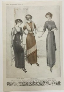 1911 The Delineator SMART WINTER FROCKS Women’s Fashion Print Ad - Picture 1 of 4