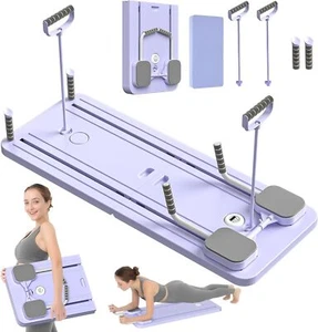 Pilates Reformer Set Mehrzweck Faltbar Reformer Gleitbrett für Zuhause 5 in 1 - Bild 1 von 6
