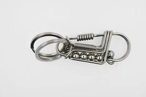 Stainless Steel keychain Handicraft Key Ring Car Keyring - Picture 1 of 3