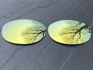 POLARISIERTE 24k GOLD GESPIEGELTE ERSATZLINSEN FÜR OAKLEY E DRAHT 2.1 - Bild 1 von 3