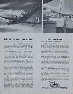 MNI Aviation Managers, Van Nuys Airport, California 1970's Airport Folleto - Imagen 1 de 1
