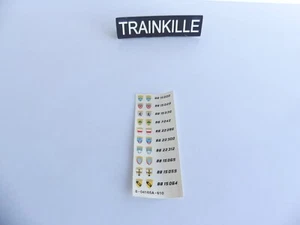 ROCO DETAILLAGE PLAQUE ADHESIVE POUR LOCOMOTIVE BB 15020 / 15029 / 15030 .... - Picture 1 of 2