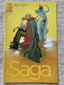 SAGA #4 Brian K Vaughan Fiona Staples 1st Print Image Comics 2012 NM - Picture 1 of 2