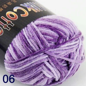 Sale New 1-8 ballsX50gr Soft Baby Cotton Hand Yarn Colorful Socks Scarf Knitting - Picture 1 of 33