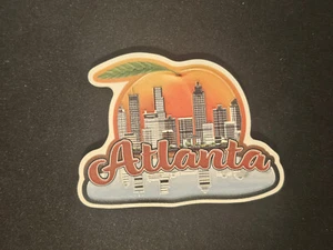 MAGNETE DI STATO ~ ATLANTA ~ SKYLINE 3,5 X 2,5 MAGNETE FRIGORIFERO ~ ORIZZONTALE ~ PESCA - Foto 1 di 2