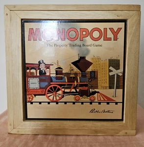 Monopoly - komplett mit Regeln - seltene Holzkiste Version - Bild 1 von 9
