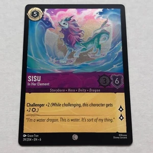 Sisu 39/204 Disney Lorcana Azurite Sea Common Cold Foil Card NM - Foto 1 di 2