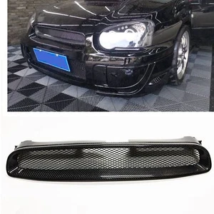 Front Bumper Grille Mesh Grill For Subaru Impreza 8th 2004-2005 Carbon Fiber wo - Picture 1 of 9