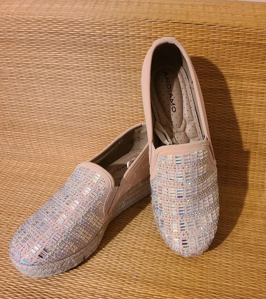 Alpargata Mujer "Andiamo" Talla 7 Rosa Rubor Slipon Foto 1 de 4