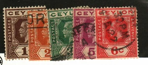 Ceylon #200-2, 203-4 used - Picture 1 of 1