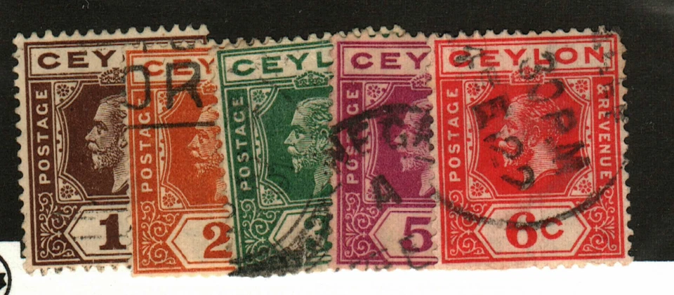 Ceylon #200-2, 203-4 used - Image 1 of 1