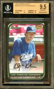 Clayton Kershaw Rookie Card 2008 Bowman Draft #BDP26 BGS 9.5 - Picture 1 of 2