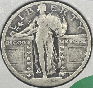 1923 P Standing Liberty Quarter - AG/G Details. (lot 88) - Picture 1 of 2