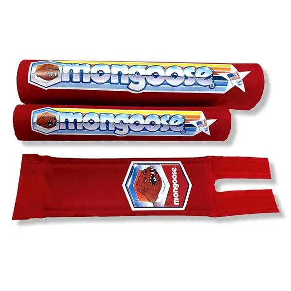 Mongoose Nylon pad set - RED 1982-1983 - Old school bmx - Image 1 of 1
