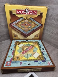 MONOPOLY Premier 70th Anniversary Deluxe Wood Cabinet Drawers Gold Never Played! - Picture 1 of 14