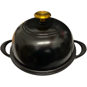 Tramontina 9.5" Enamel Cast Iron Bread Oven, Black/Gold - Picture 1 of 4