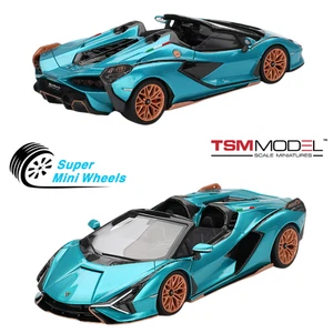 TSM-Modelo 1:43 Lamborghini Sián Roadster Azul Urano TSM430831 - Imagen 1 de 5