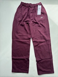 Pantalones deportivos Alo Yoga Accolade borgoña pierna recta pequeños - Imagen 1 de 3