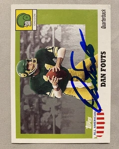 OREGON DUCKS- DAN FOUTS AUTOGRAPH 2005 TOPPS ALL-AMERICAN #1 TRADING CARD - Picture 1 of 2