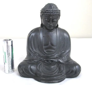 Vintage Kamakura Buddha Figur der große Buddha schwarz Metall Statue Japan 4,25" - Bild 1 von 7