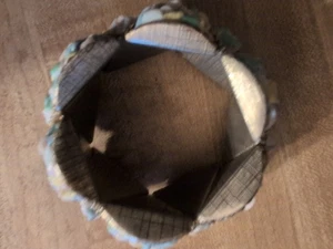 Vintage 3 Inch Stretchable Bracelet Multicolored Truangles - Picture 1 of 2