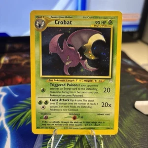 Pokémon TCG Crobat 4/64 Holo DOUBLE HOLO BLEED ERROR - Neo Revelation - Picture 1 of 3