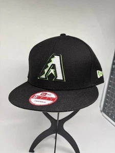 New Era 9Fifty Arizona Diamondbacks Logo Snapback Hat Black  Baseball - Picture 1 of 9