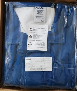 Alpha tec 66675 Laborkittel Blau Nomex, Größe 5xl - Bild 1 von 6